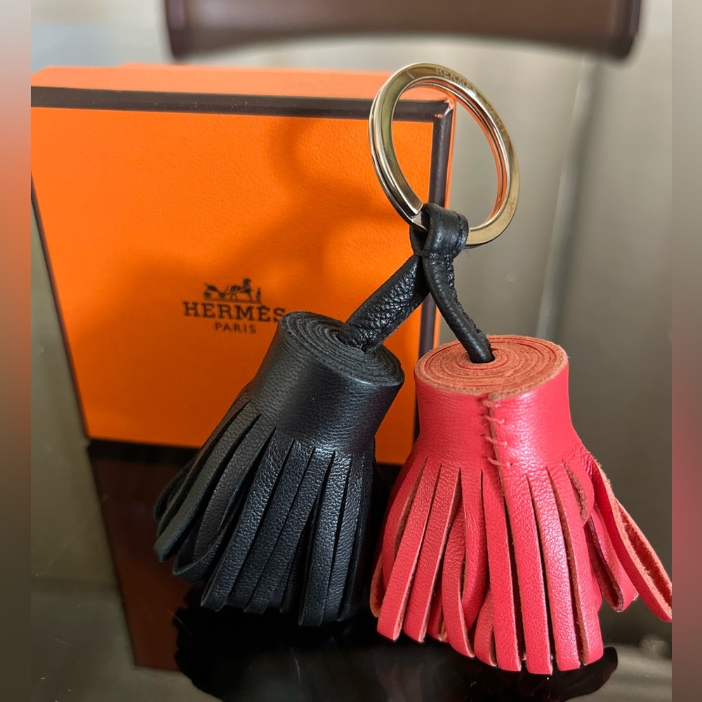 Hermes Carmen unodos fringe key ring / bag charm